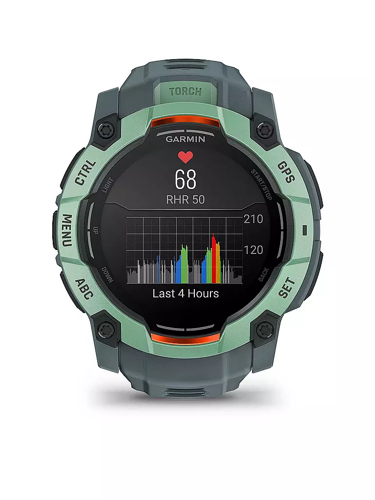 GARMIN | GPS-Multisport-Smartwatch Instinct® 3 50mm Amoled | hellgrün