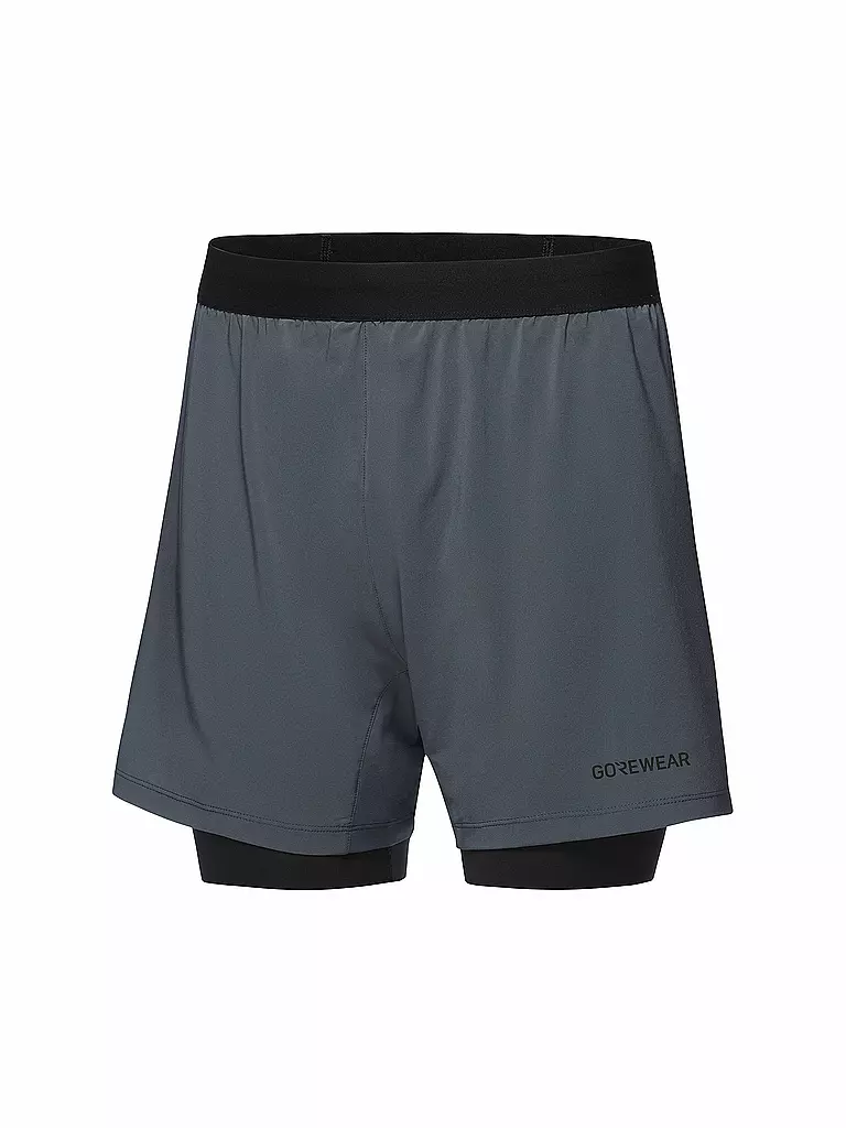 GOREWEAR | Herren Laufshort Concurve 5 2in1 | grau