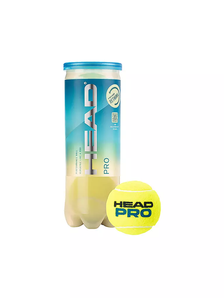 HEAD | Tennisbälle Head Pro 3er | gelb