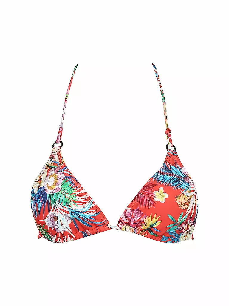 HOT STUFF | Damen Triangel-Bikinioberteil Hibiscus | bunt