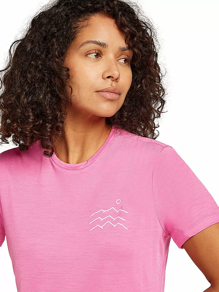 ICEBREAKER | Damen Funktionsshirt Across 125 Cool | rosa