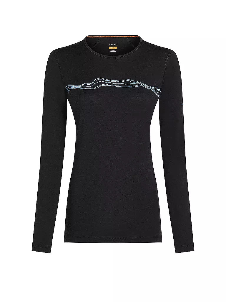 ICEBREAKER | Damen Funktionsshirt Mountain Pulse 200 | schwarz