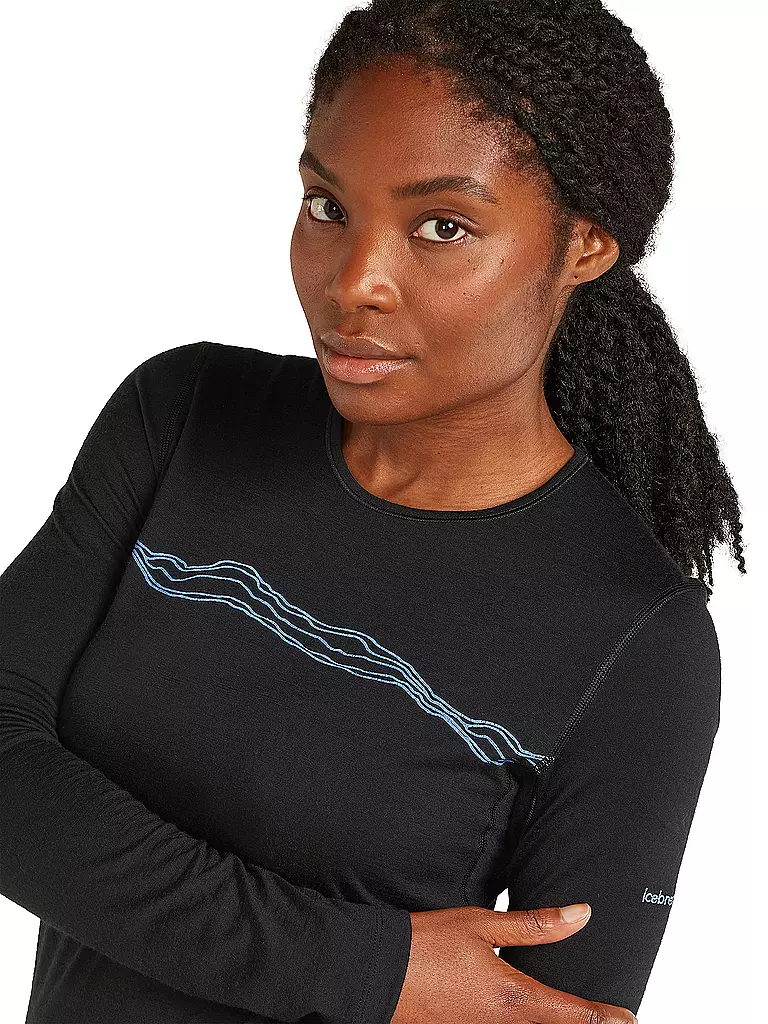 ICEBREAKER | Damen Funktionsshirt Mountain Pulse 200 | dunkelrot