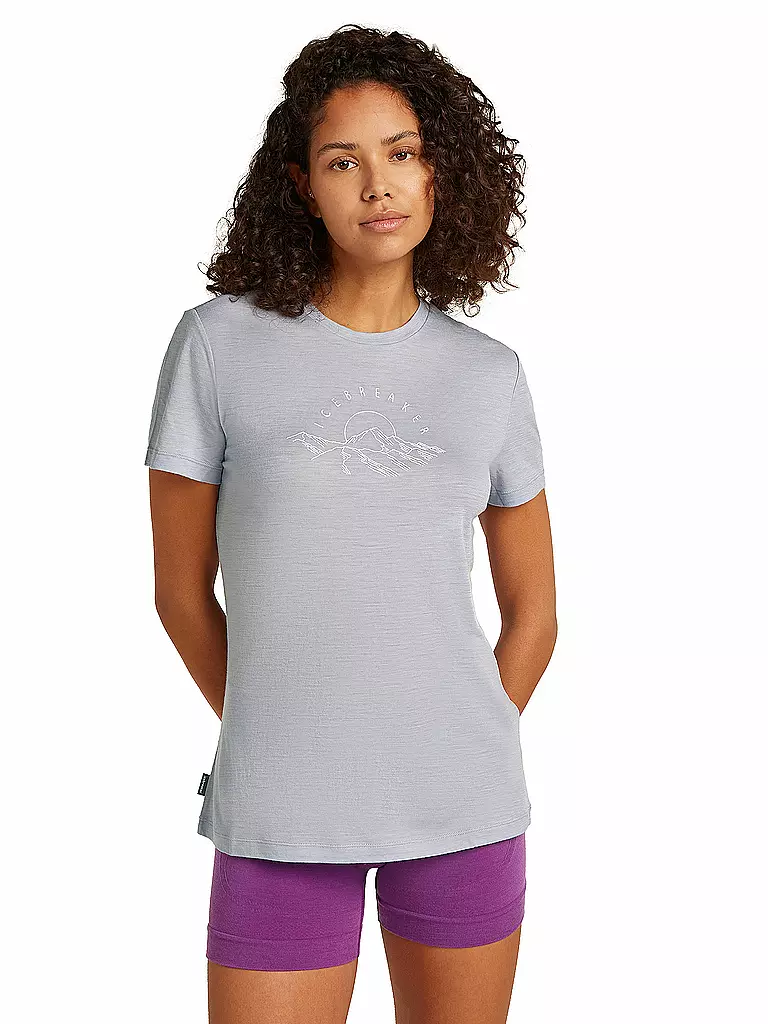 ICEBREAKER | Damen Funktionsshirt Sundrise 150 Tech | grau