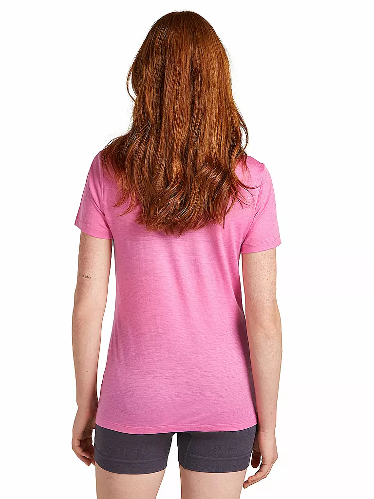 ICEBREAKER | Damen Funktionsshirt Van Camp 150 Tech | rosa