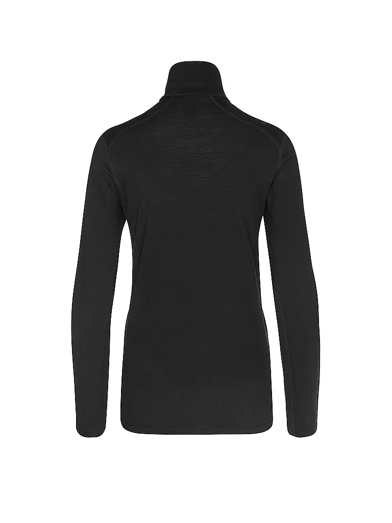 ICEBREAKER | Damen Unterzieh Zipshirt Oasis 200 | schwarz