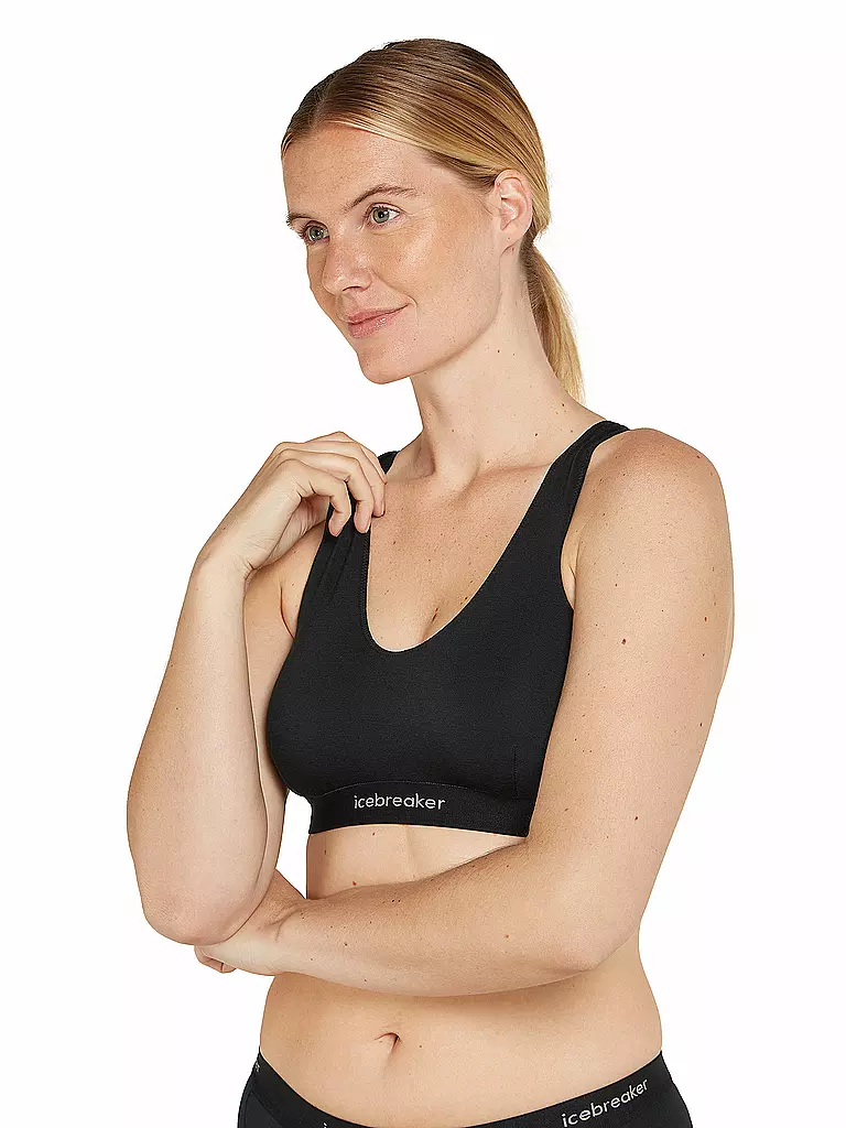 ICEBREAKER | Damen Unterziehshirt Sprite Racerback | schwarz