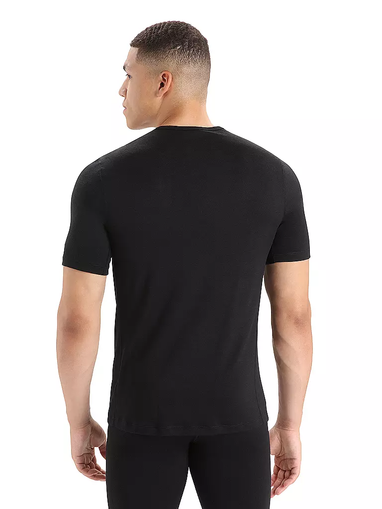 ICEBREAKER | Herren Funktionsshirt Merino 200 Oasis SS | schwarz