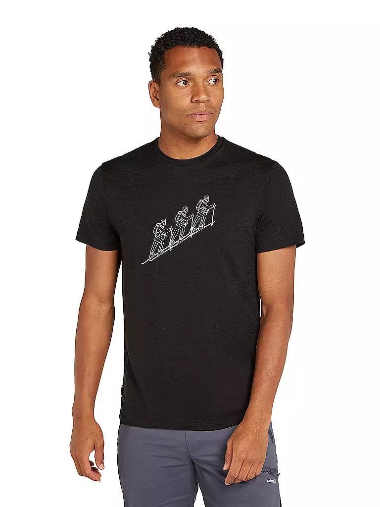 ICEBREAKER | Herren Funktionsshirt Natskitour Cool-Lite | schwarz