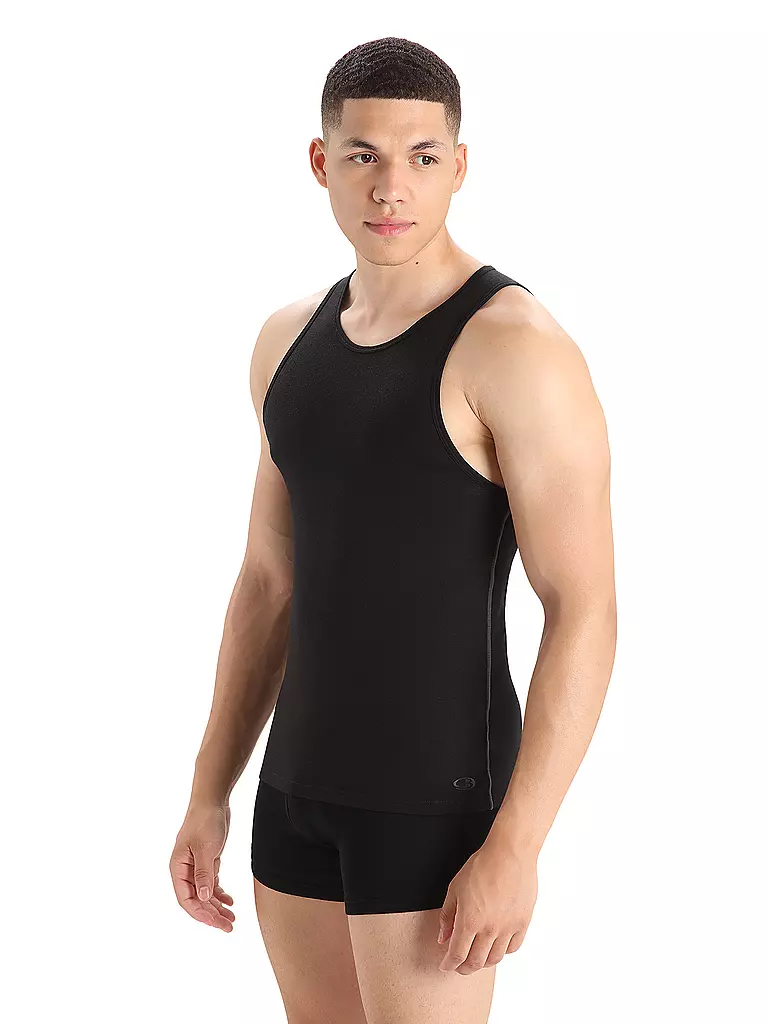 ICEBREAKER | Herren Tanktop Anatomica | schwarz