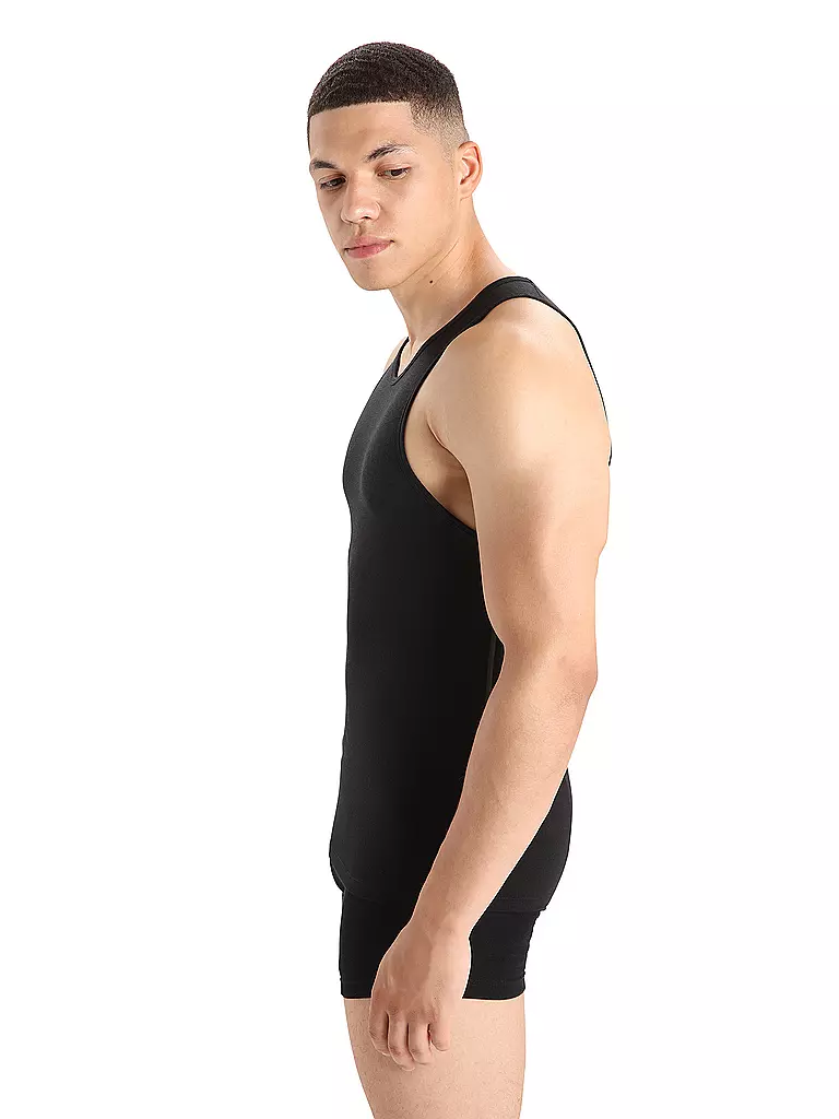 ICEBREAKER | Herren Tanktop Anatomica | schwarz