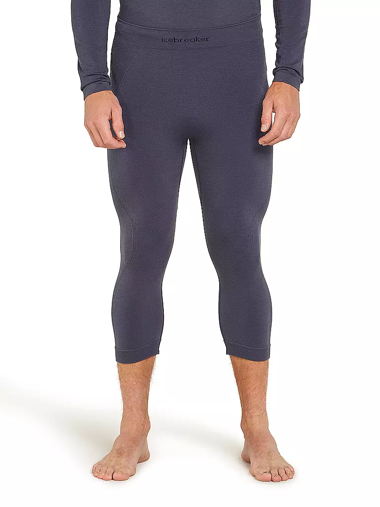 ICEBREAKER | Herren Unterzieh Hose Seamless ZoneKnit 3/4 | grau