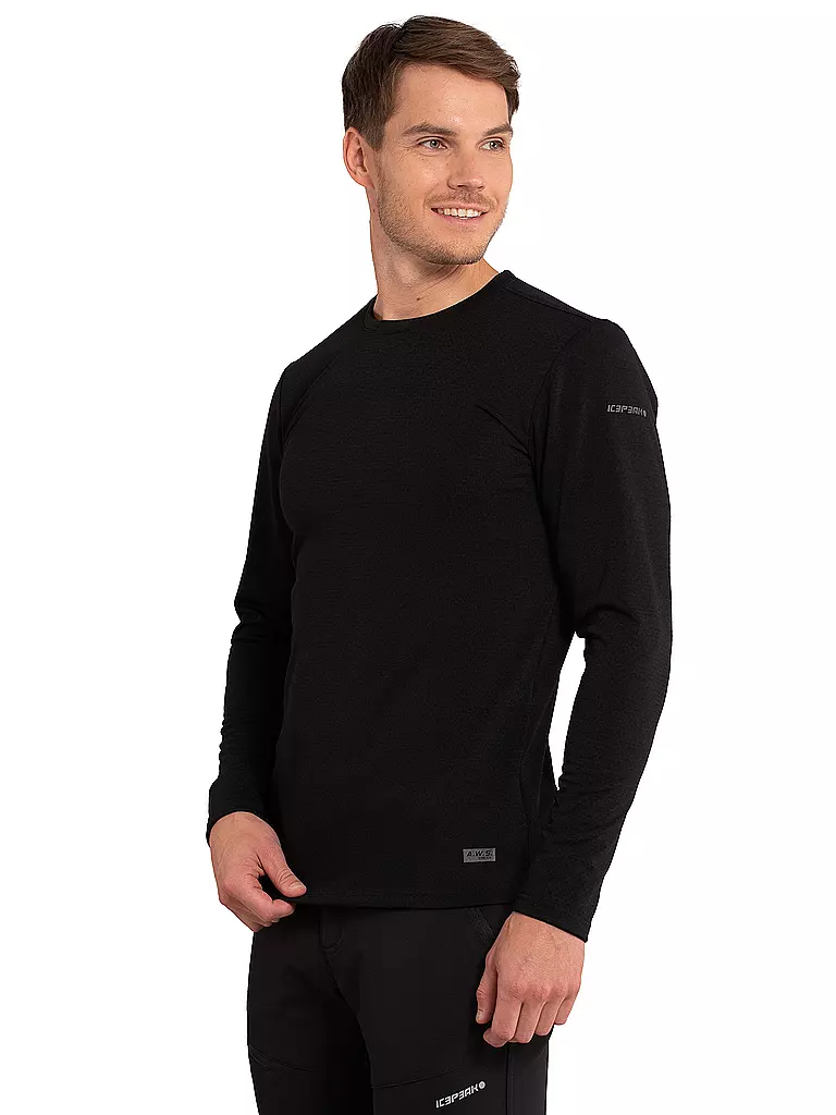 ICEPEAK | Herren Tourenshirt Bondville | schwarz