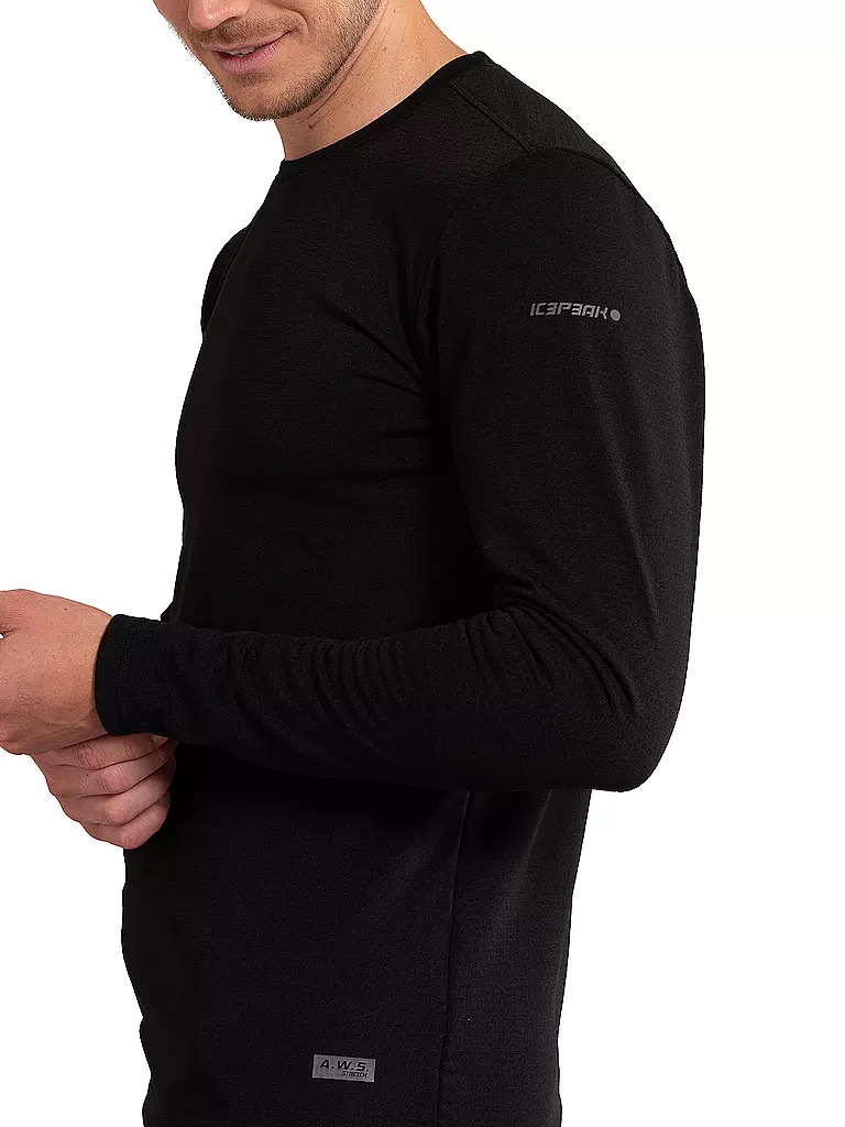 ICEPEAK | Herren Tourenshirt Bondville | schwarz