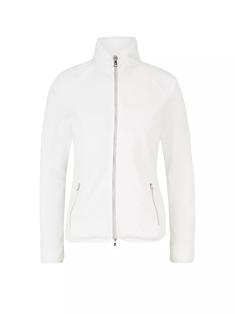 JOY | Damen Fleecejacke Malena Flausch | weiss