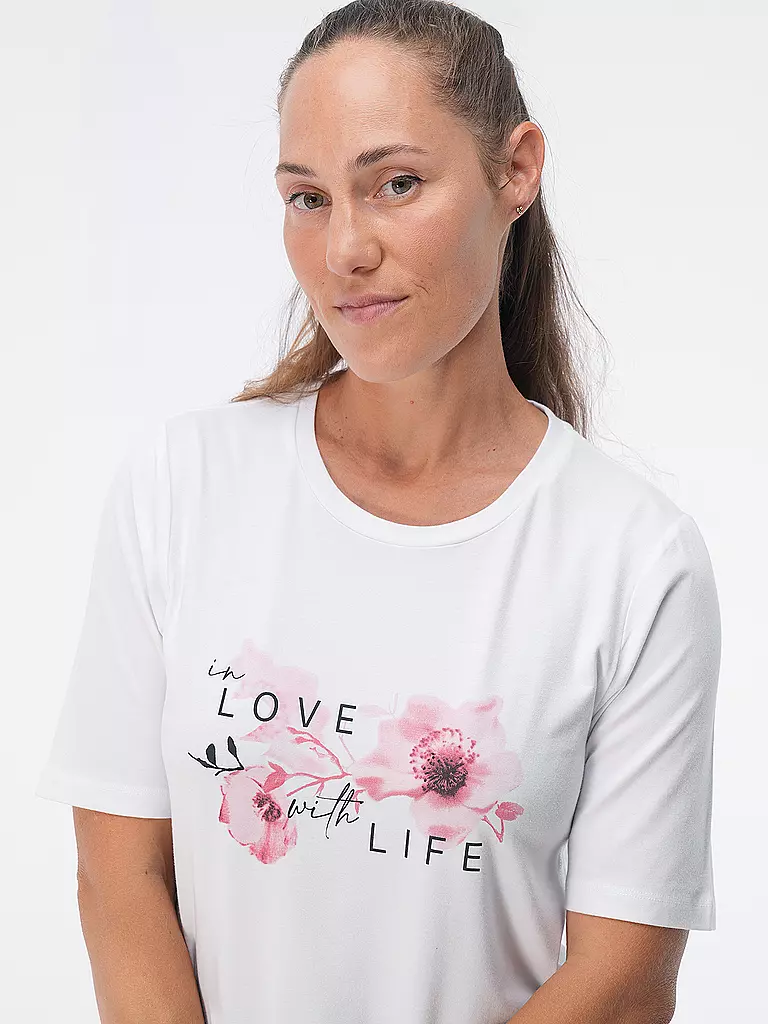 JOY | Damen T-Shirt Luzie in Love with Life | hellblau