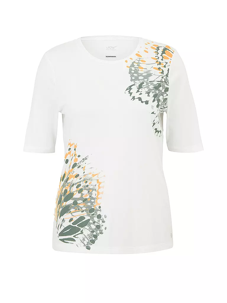 JOY | Damen T-Shirt Madeleine Print | weiss