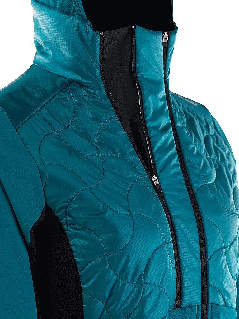 LÖFFLER | Damen Langlaufjacke Hybrid Grace PL60 | petrol