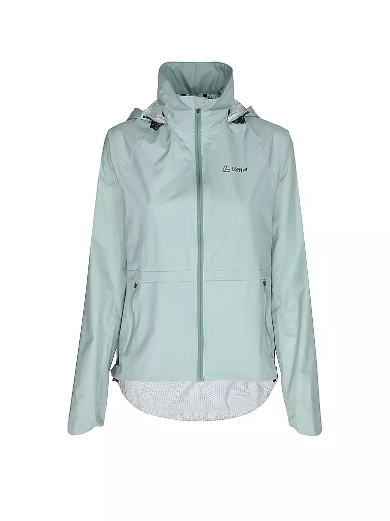 LÖFFLER | Damen Radjacke WPM Pocked CF Hoodie | hellgrün