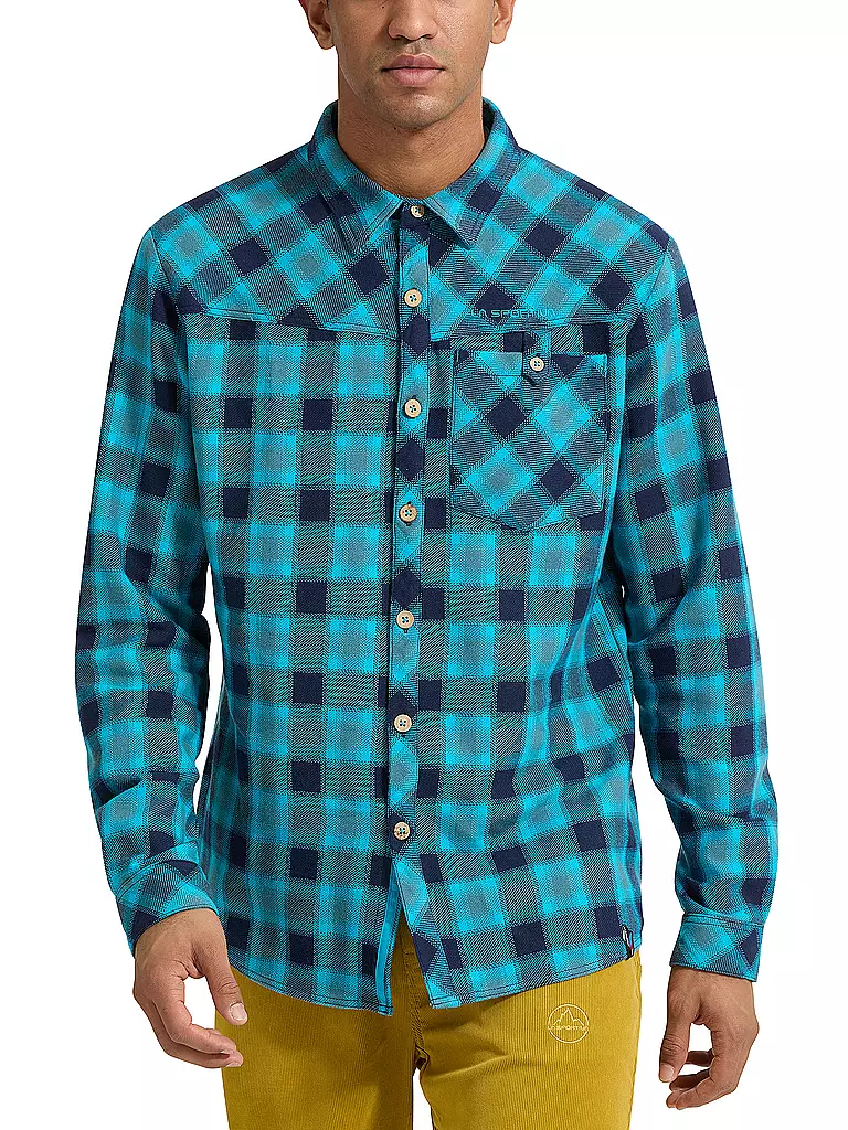 LA SPORTIVA | Herren Kletterhemd Rambler Flannel | blau