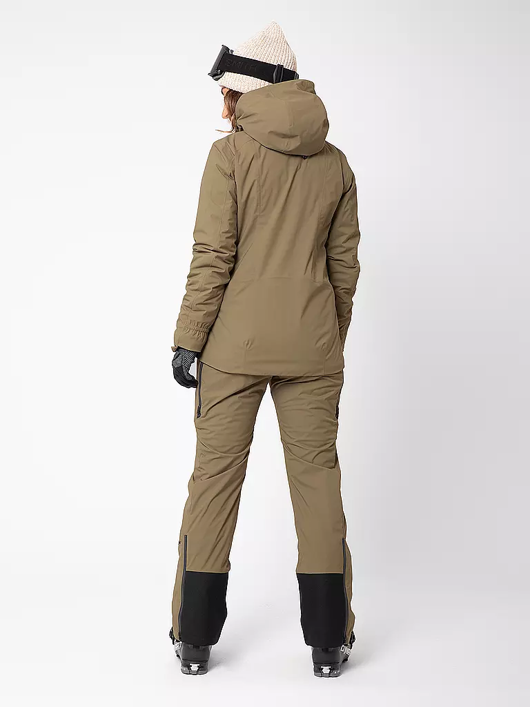 LAMUNT | Damen Tourenjacke Tiziana 2L WP Reomca Hoodie | hellbraun