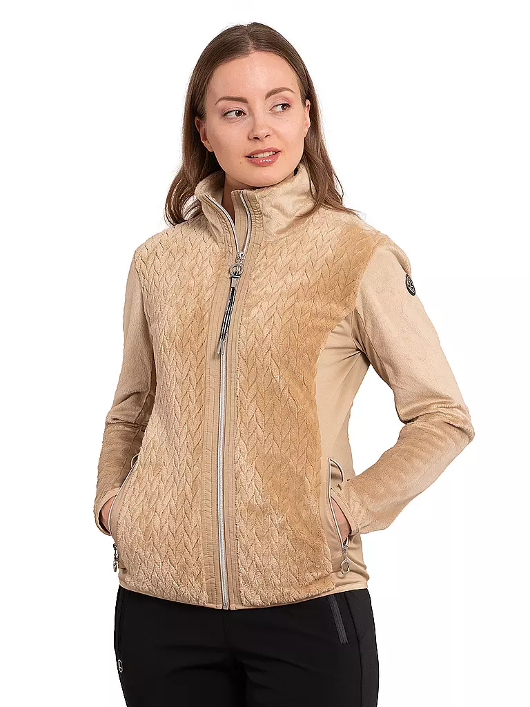 LUHTA | Damen Fleecejacke Ikaala | camel