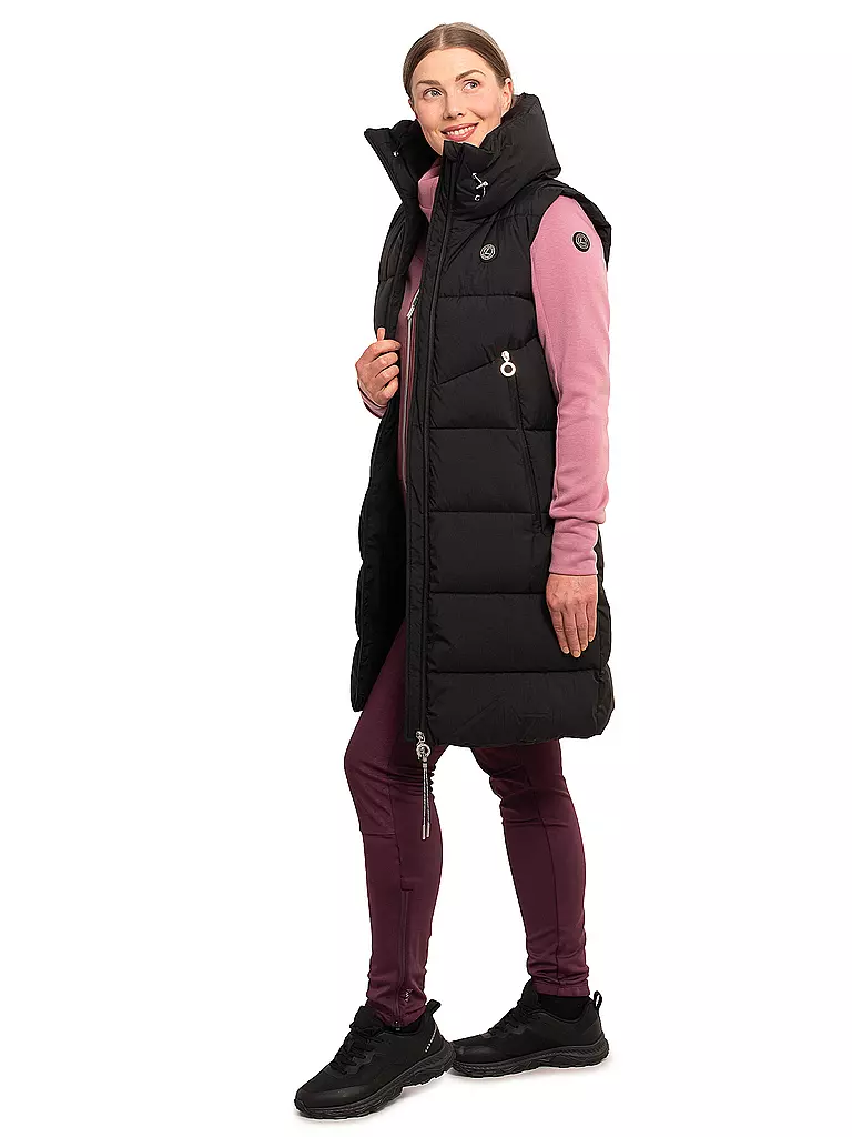 LUHTA | Damen Gilet Inkala | schwarz