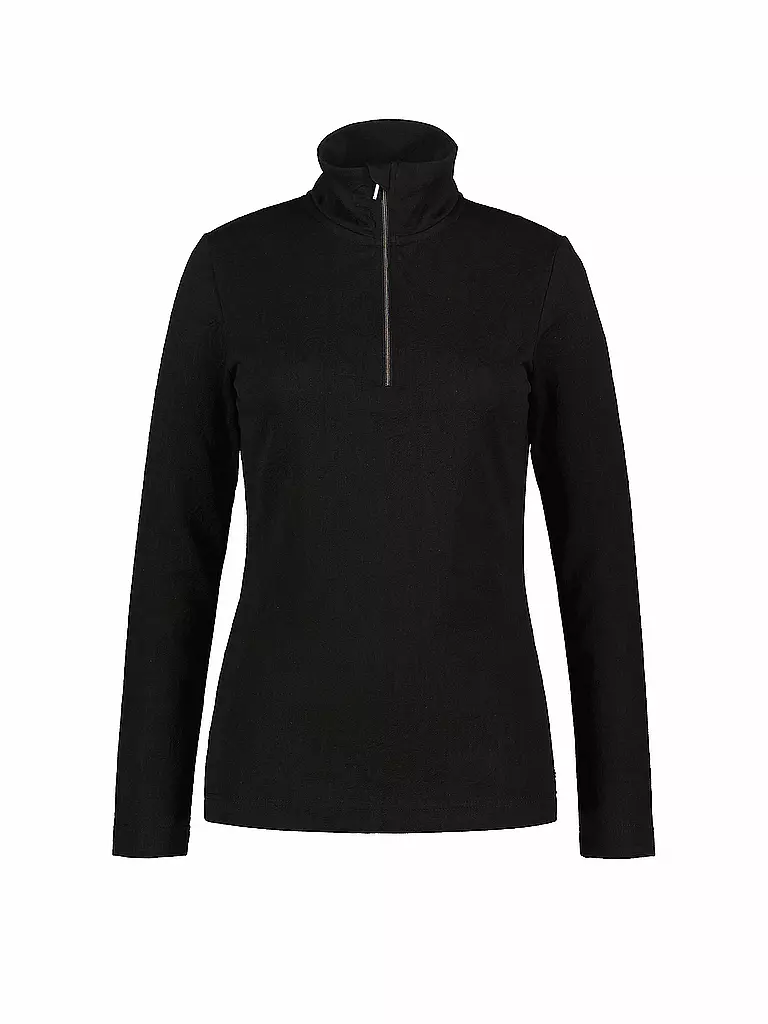 LUHTA | Damen Unterzieh Zipshirt Hanihola | schwarz