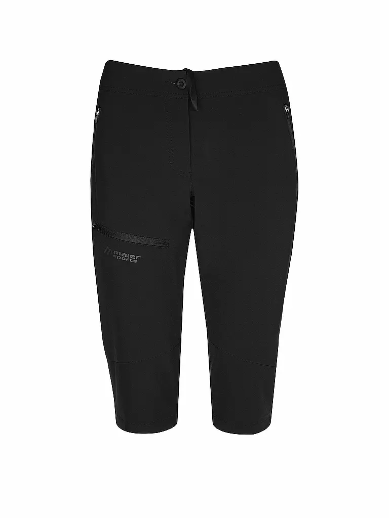 MAIER | Damen Short Kluane 3/4 | schwarz