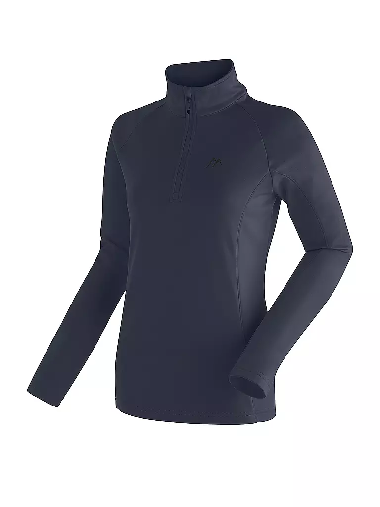 MAIER | Damen Unterzieh Zipshirt Eva | dunkelblau