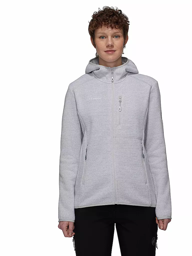 MAMMUT | Damen Fleecejacke Arctic IV Hoodie | hellgrau