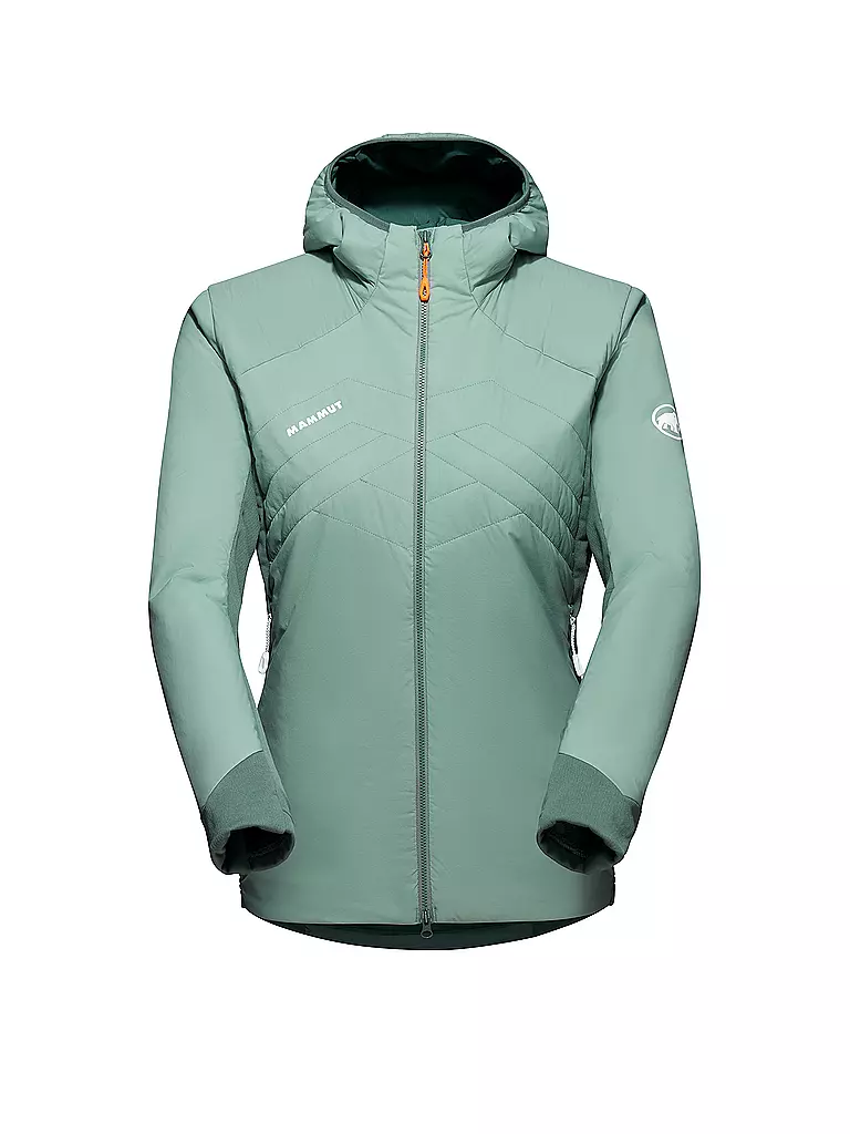 MAMMUT | Damen Iso Hybridjacke Rime Light Polartec Hoodie | mint