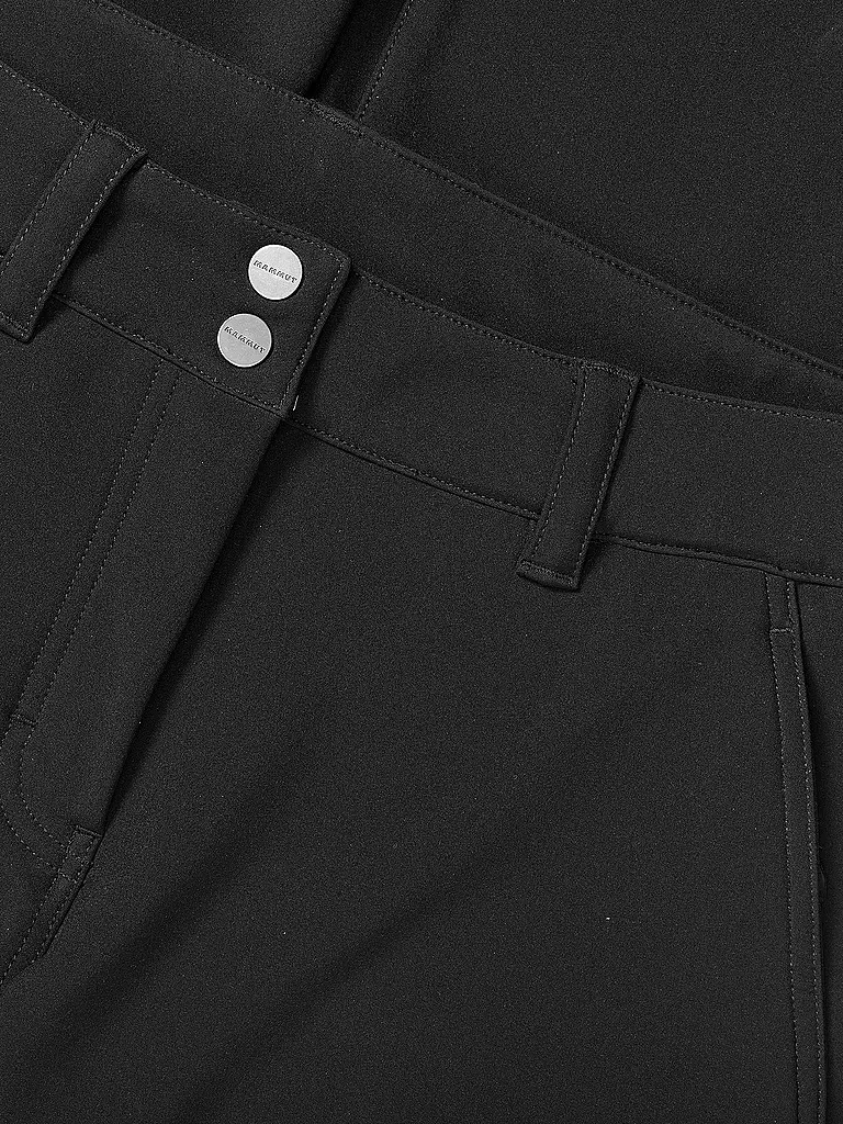 MAMMUT | Damen Softshell Wanderhose Rundbold Winter | schwarz