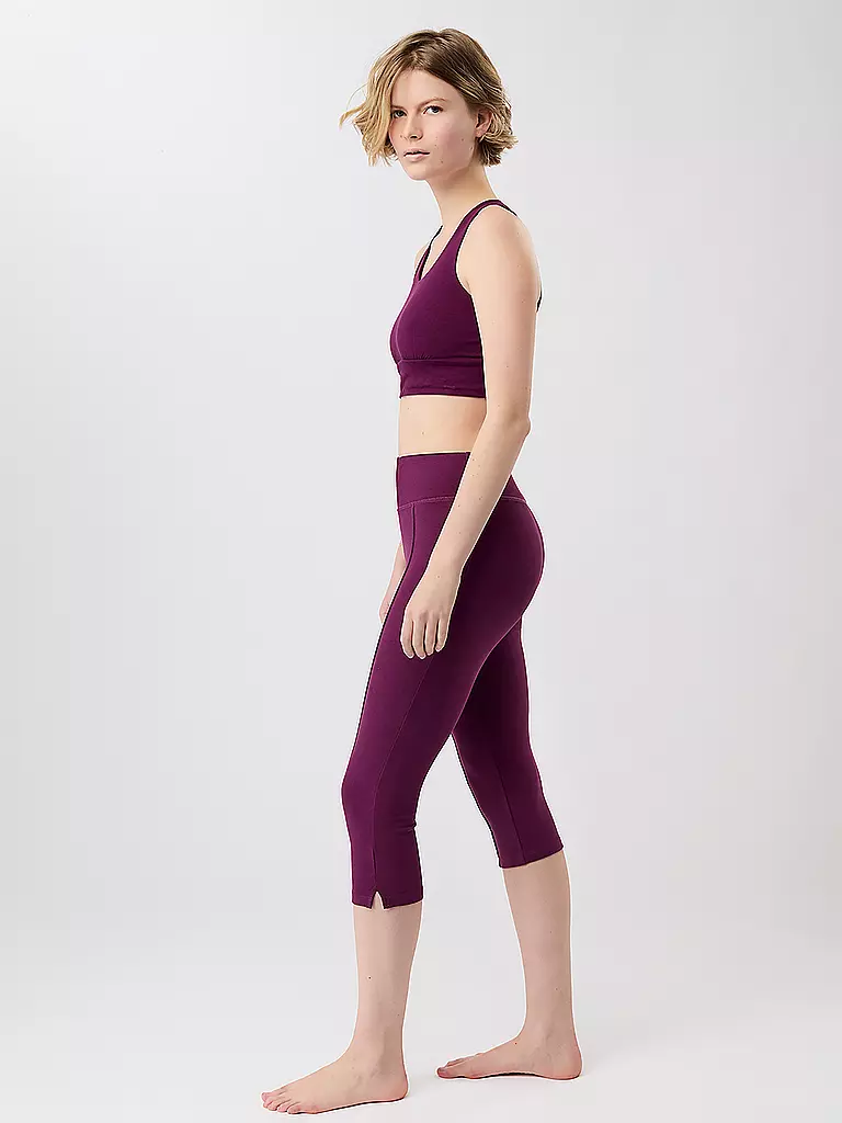 MANDALA | Damen Yoga Capri 3/4 | beere