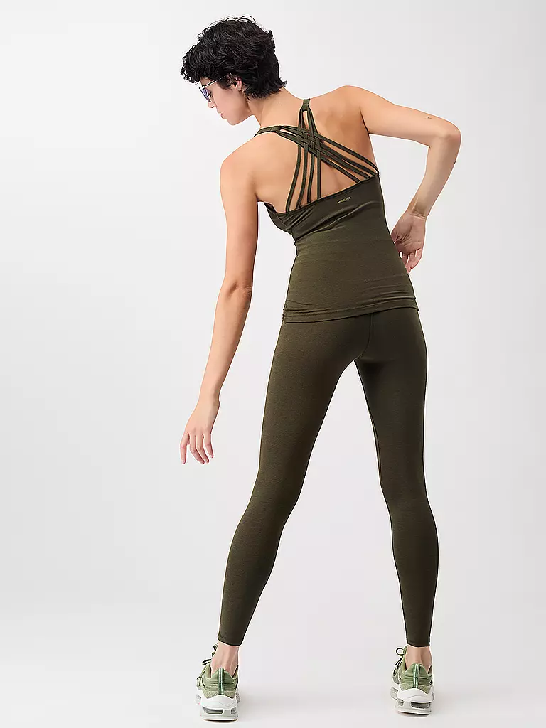 MANDALA | Damen Yoga Top Infinity | olive