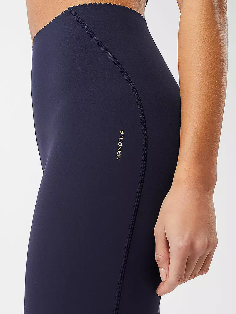 MANDALA | Damen Yogahose Flared Workout | dunkelblau