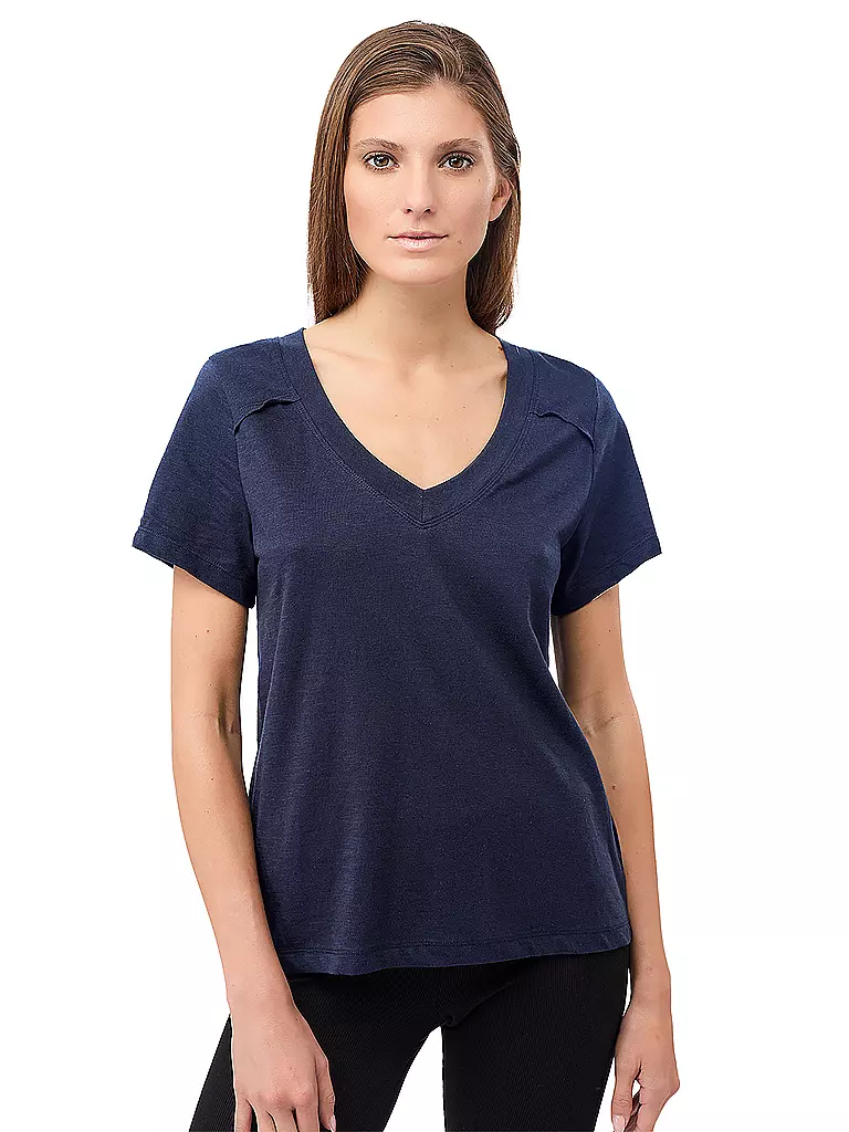 MANDALA | Damen Yogashirt The New V-Neck | weiss