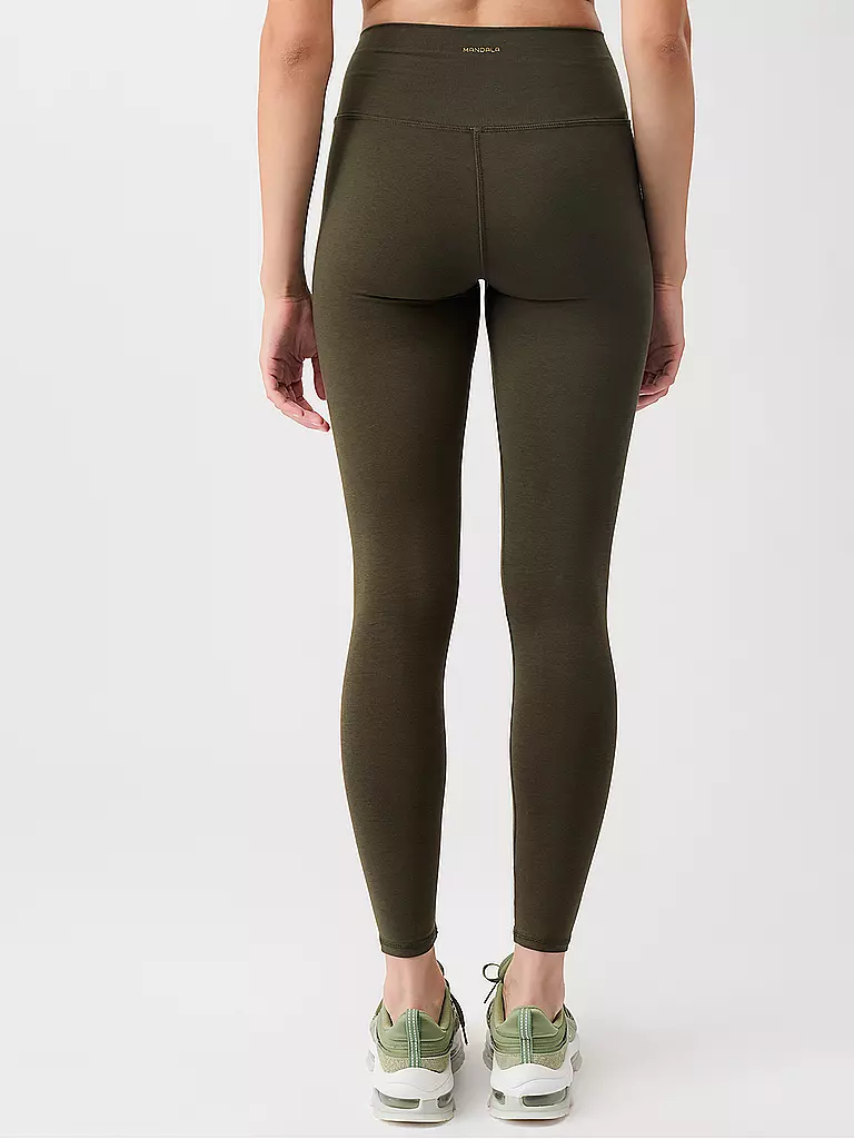 MANDALA | Damen Yogatight High Rise Full Length | olive