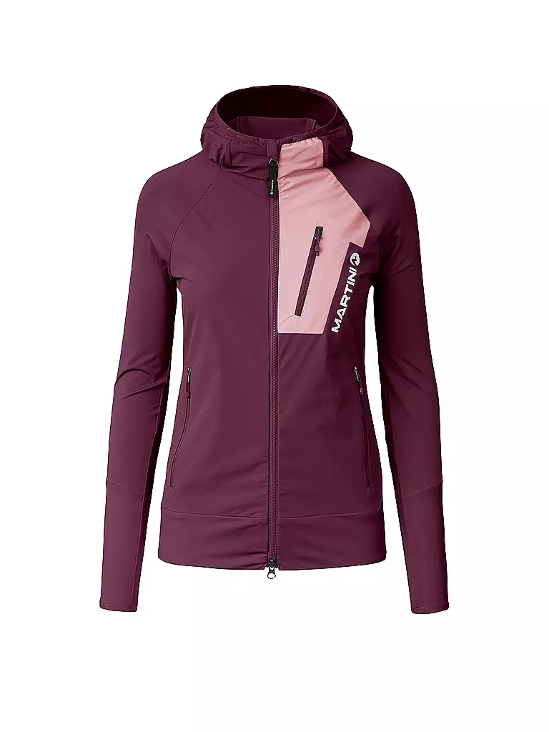 MARTINI | Damen Hybridjacke Yalca Hoodie | beere