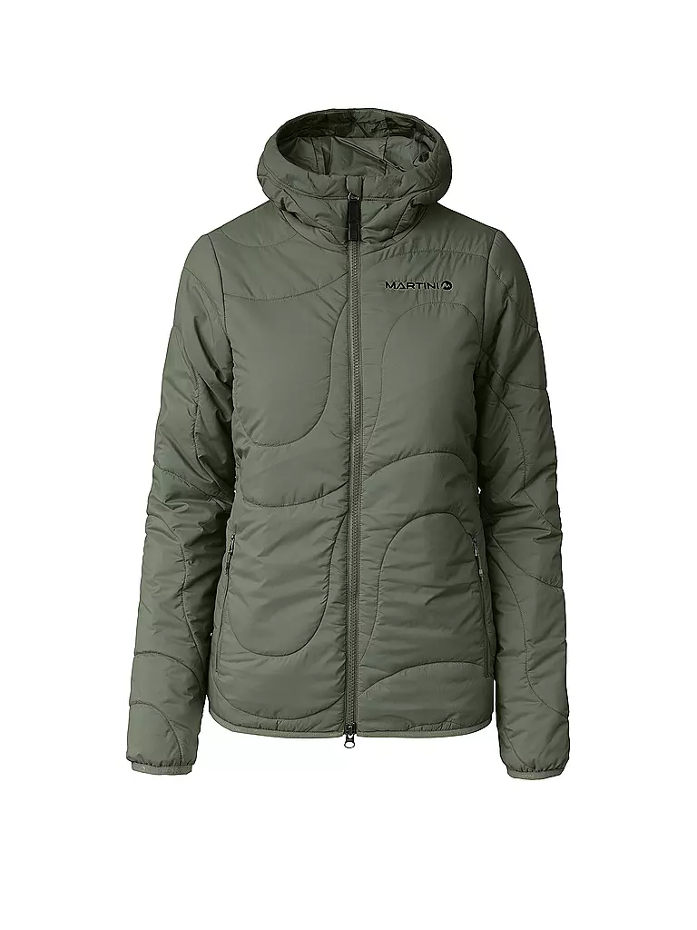 MARTINI | Damen Isojacke Recharge Primaloft® Hoodie | olive