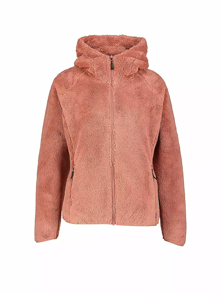 MERU |  Damen Fleecejacke Roxburgh Hoodie | rosa