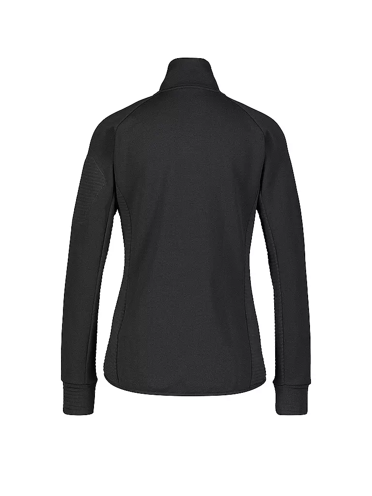 MERU | Damen Fleecejacke Kivik Waffelfleece | schwarz