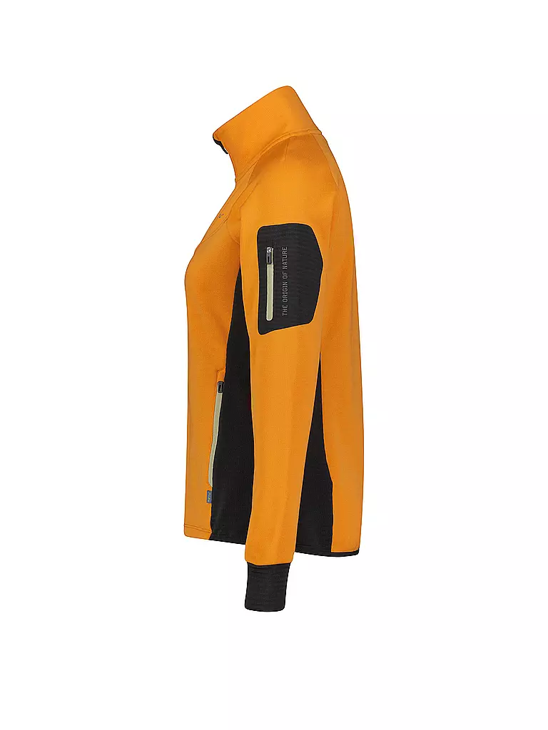 MERU | Damen Fleecejacke Kivik Waffelfleece | orange