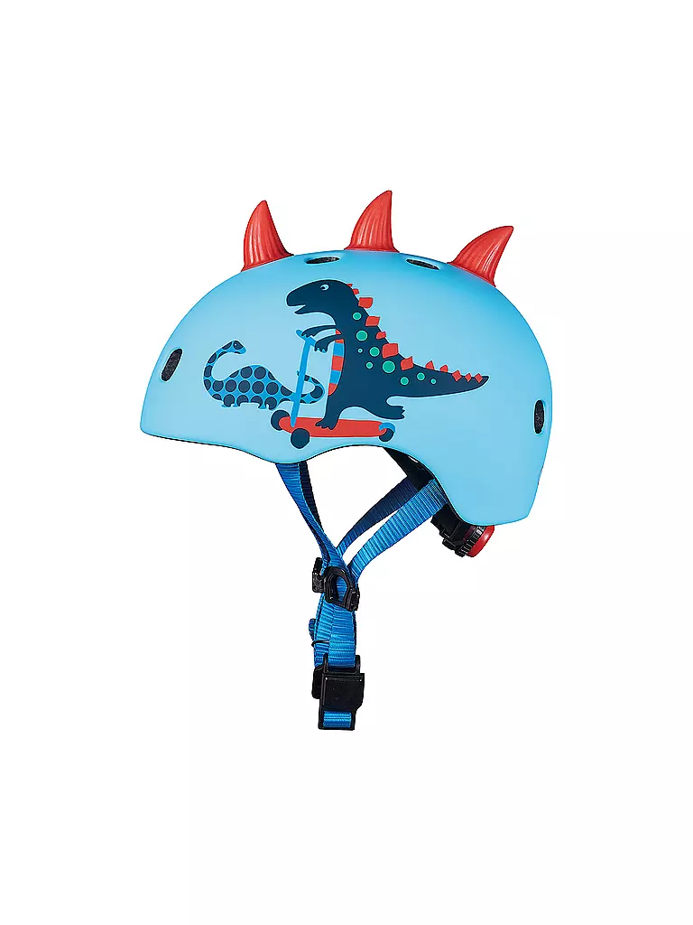 MICRO | Kinder Scooter Helm Scootersaurus 3D V2 | blau