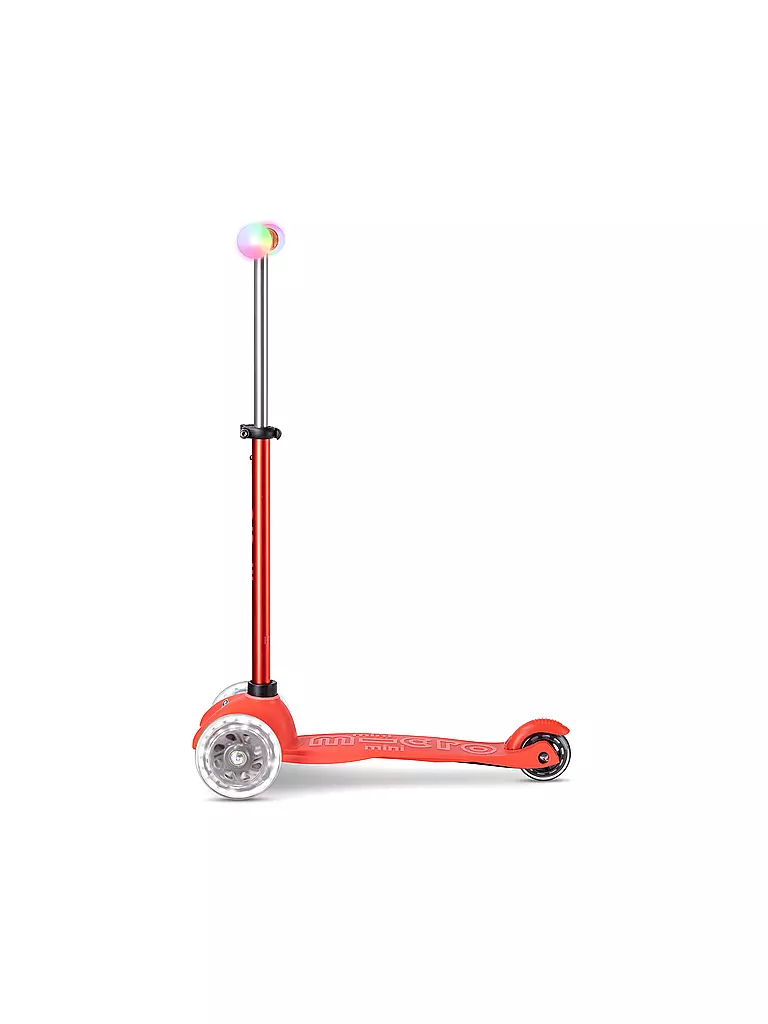 MICRO | Kinder Scooter Micro Mini 2Grow Deluxe Magic LED | rot