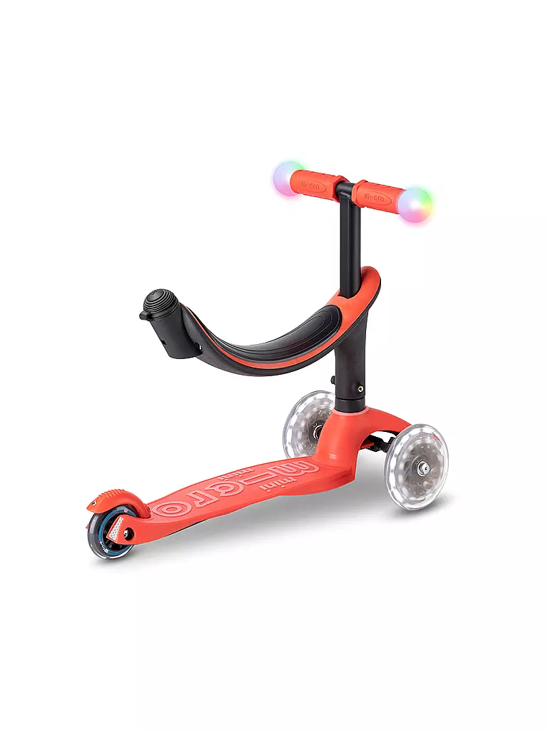 MICRO | Kinder Scooter Micro Mini 2Grow Deluxe Magic LED | rot