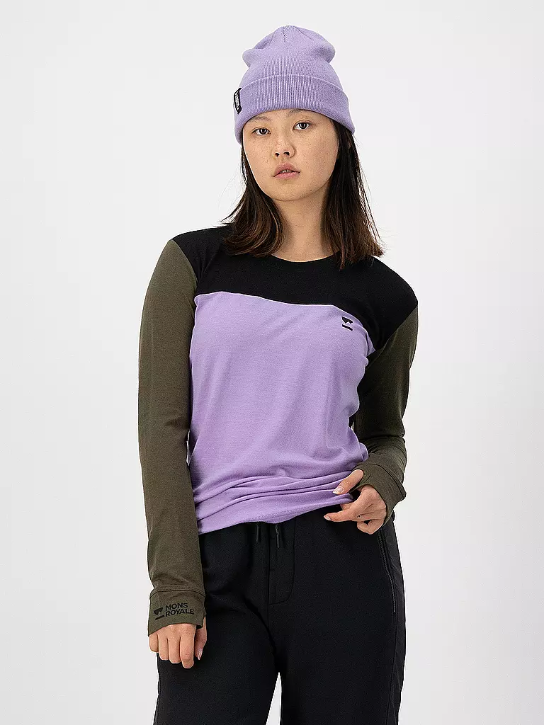 MONS ROYALE | Damen Funktionsshirt Yotei BF Tech LS | lila