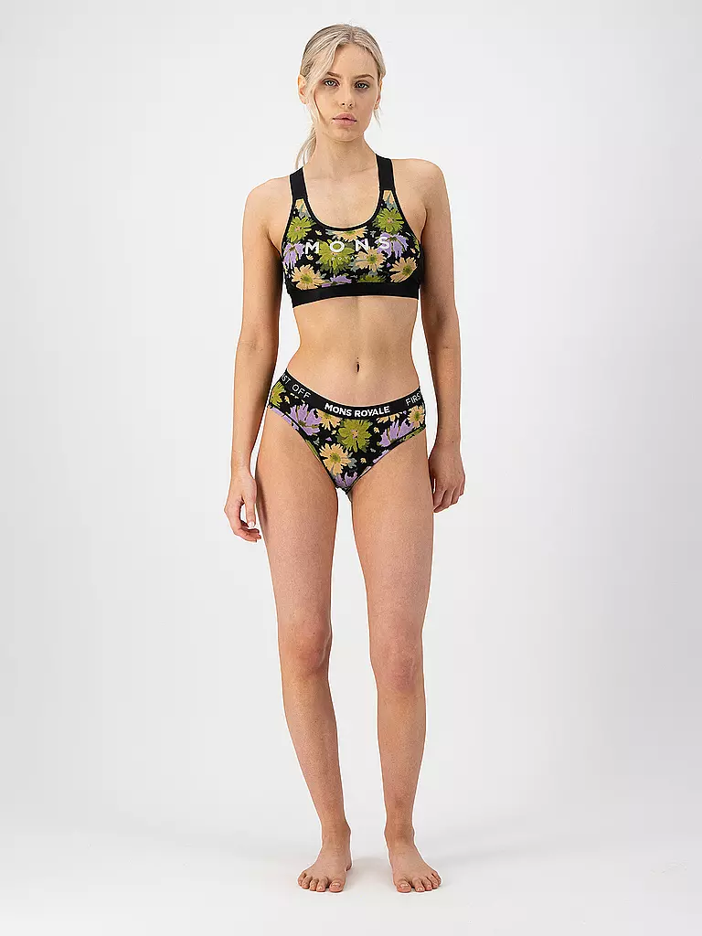 MONS ROYALE | Damen Slip Folo Floral | olive