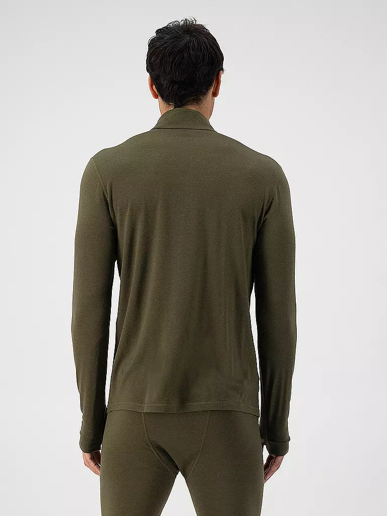 MONS ROYALE | Herren Funktions Zipshirt Cascade Maerino Flex 200 | olive