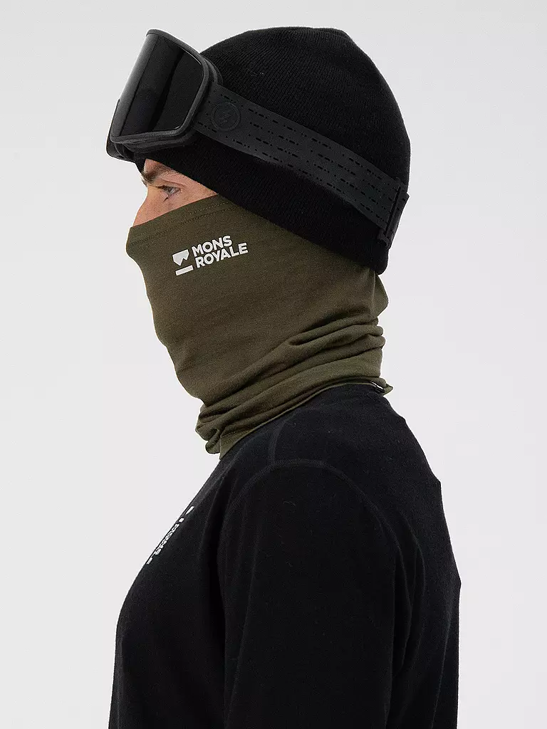 MONS ROYALE | Neckwarmer Daily Dose Merino Flex 200 | olive